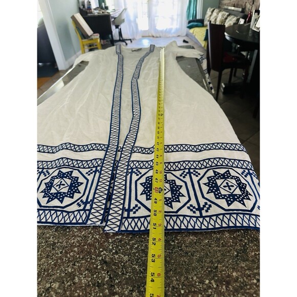 ALEXIS Belia Embroidered  Dress S pure linene  long sleeves embroidered “No belt - Picture 13 of 16